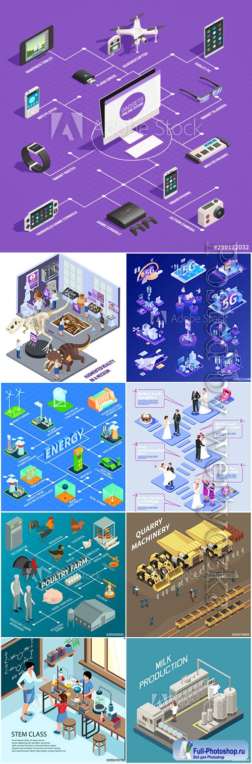 Flat isometric vector 3D concept illustration # 75