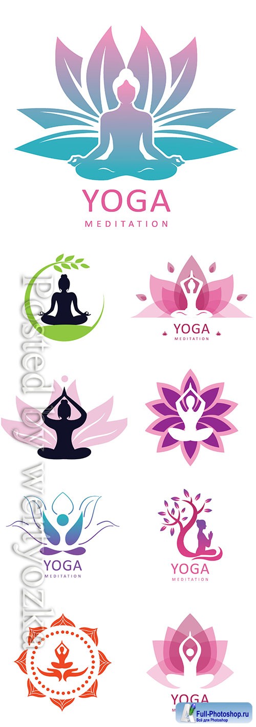 Yoga logo vector design