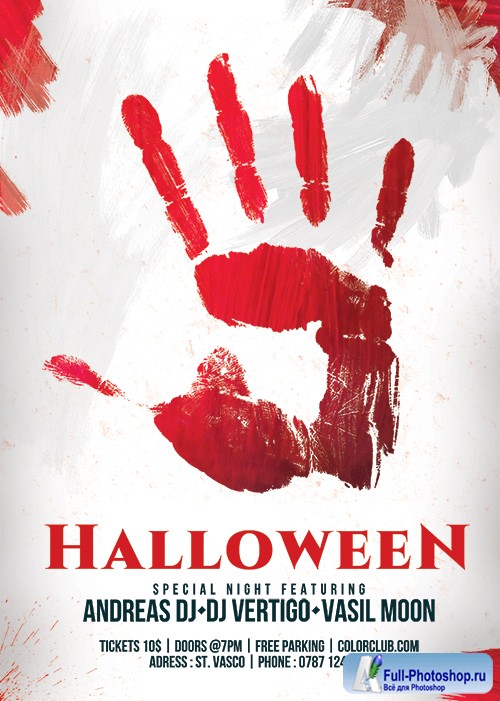 Halloween Poster - Premium flyer psd template