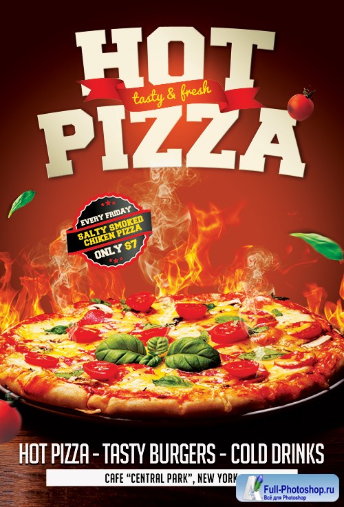 Hot Pizza Flyer Premium