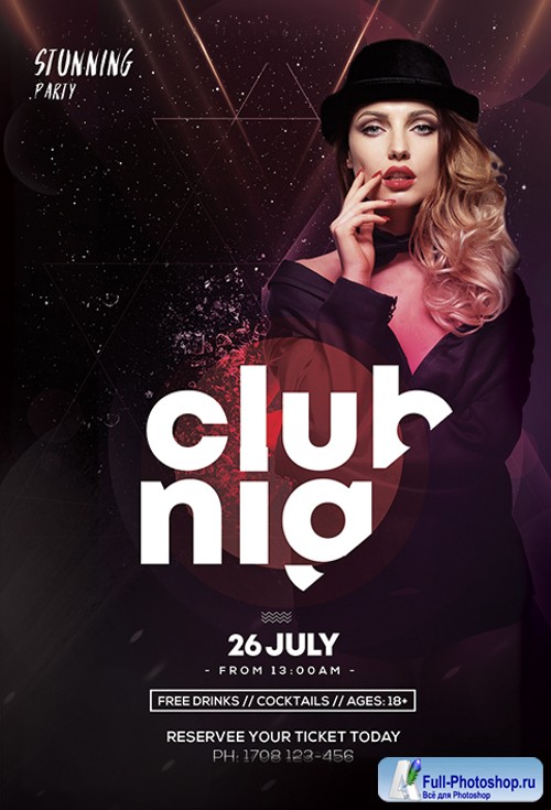 Main_Files Club & Party PSD Flyer Template