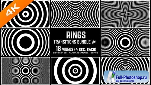 Videohive - Rings Transitions Bundle - 4K - 24916309