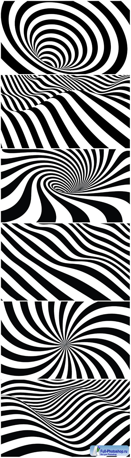 Black and white 3d vector lines background