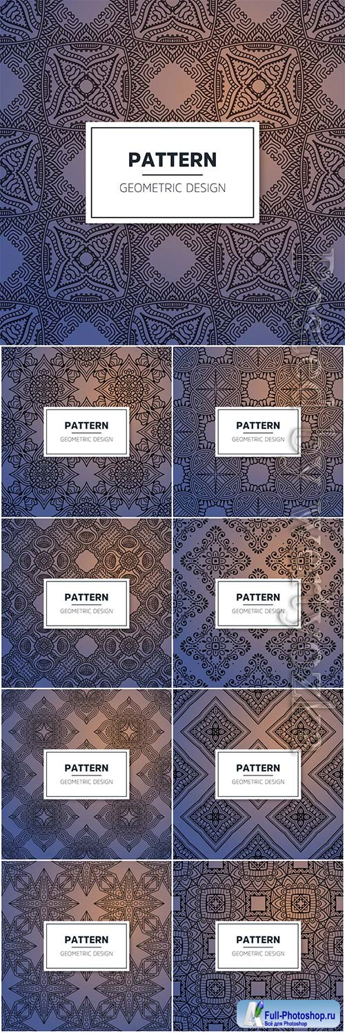Luxury ornamental mandala seamless vector pattern # 5