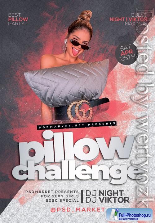 Pillow challenge - Premium flyer psd template