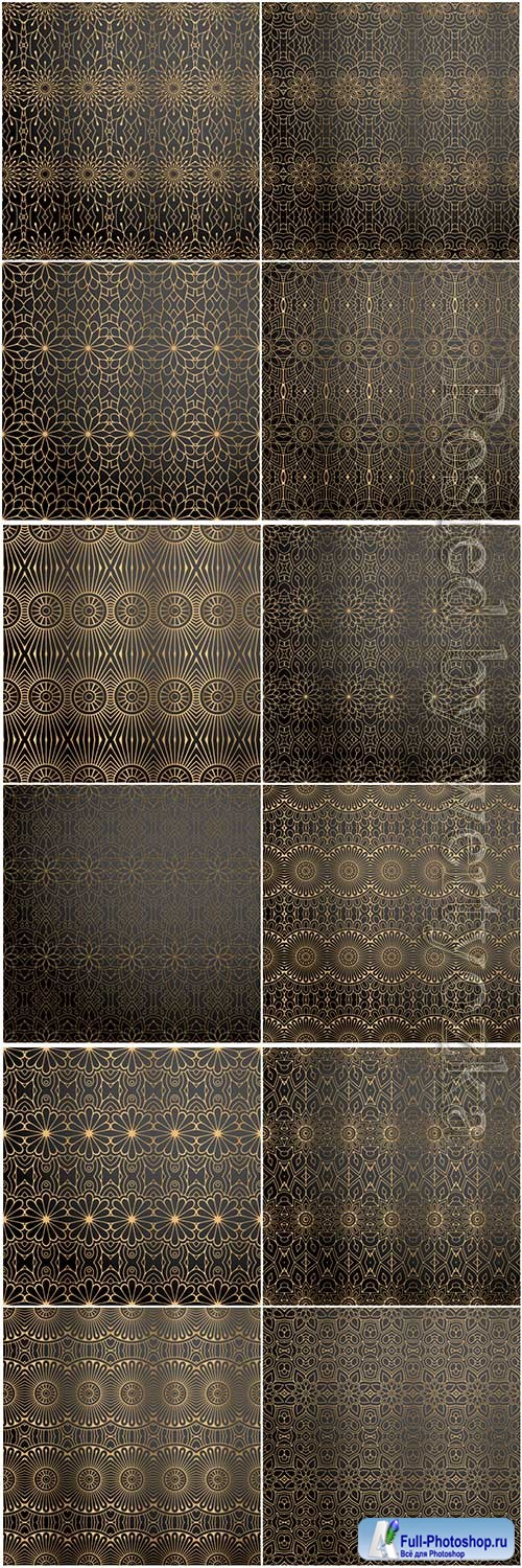 Mandala seamless pattern, islamic vector background # 22