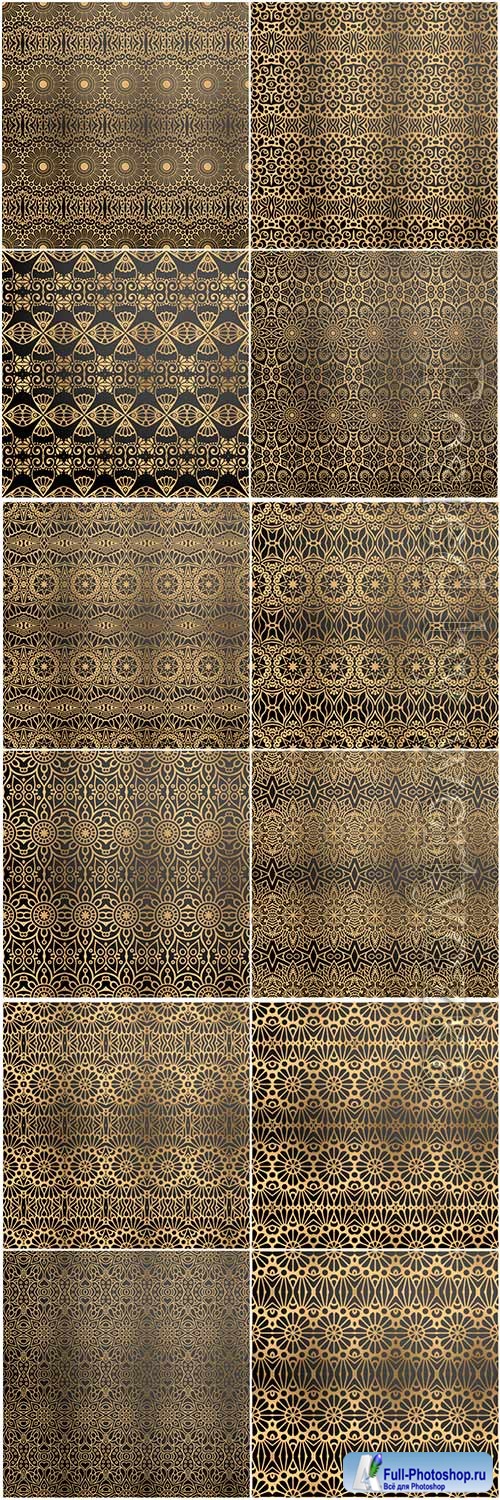 Mandala seamless pattern, islamic vector background # 24