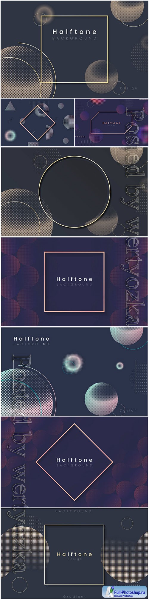 Halftone gradient vector background