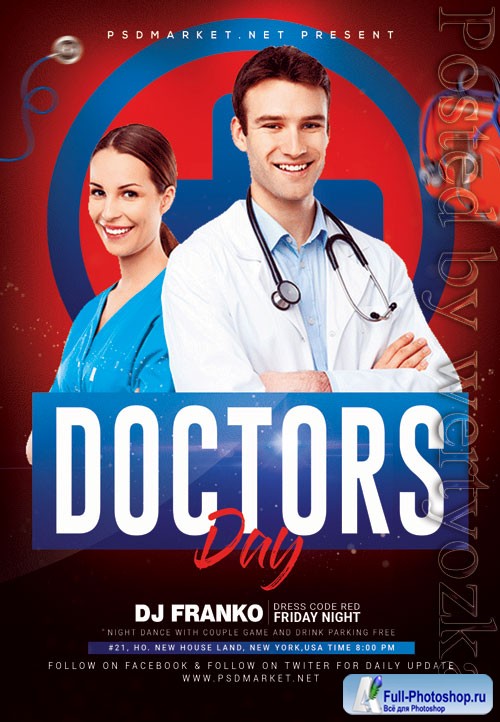 Doctor day - Premium flyer psd template