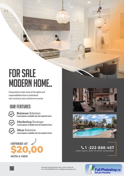 Modern Real Estate - Premium flyer psd template
