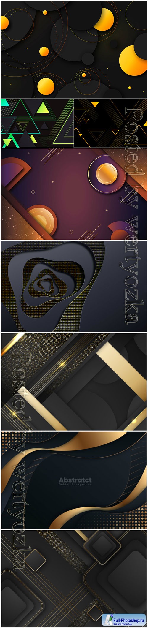 Luxury abstract backgrounds in vector # 7