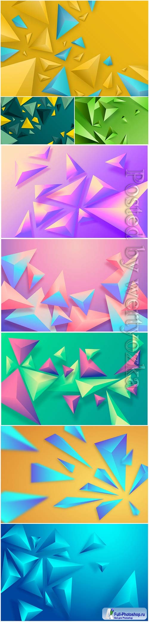Abstract vector background, 3d models template # 3
