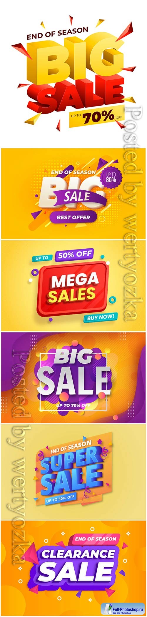 Colorful 3d sales vector background # 2