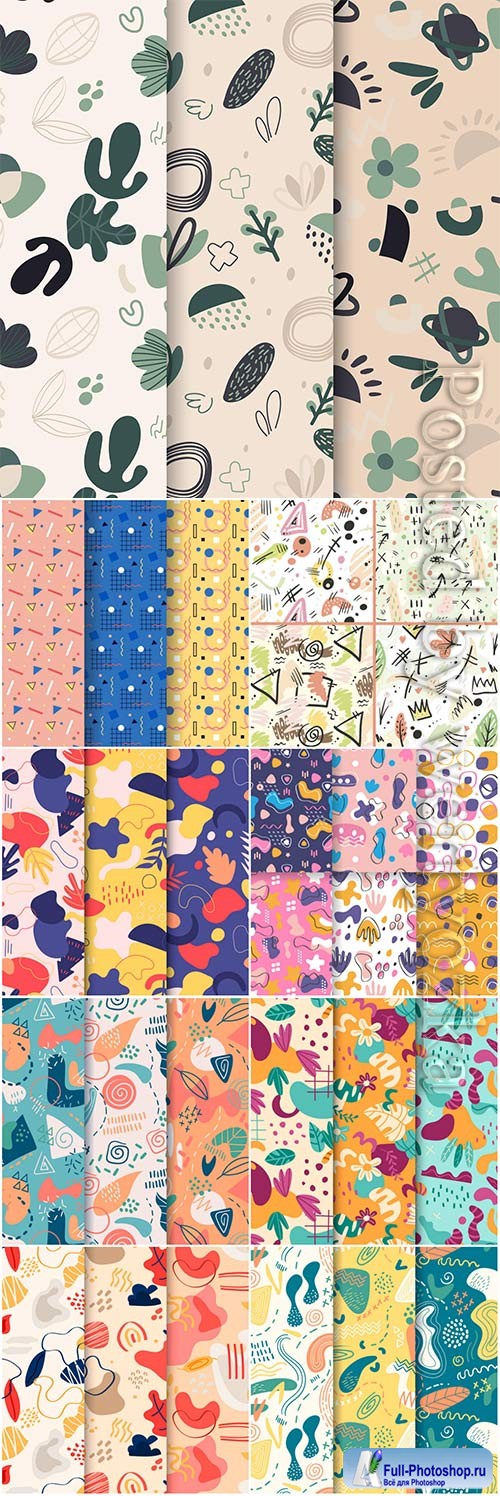 Vector seamless pattern collection