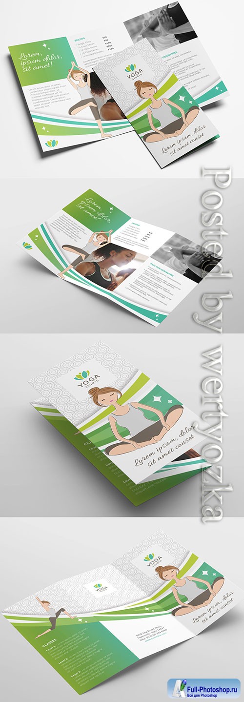 Yoga Studio Brochure Layout