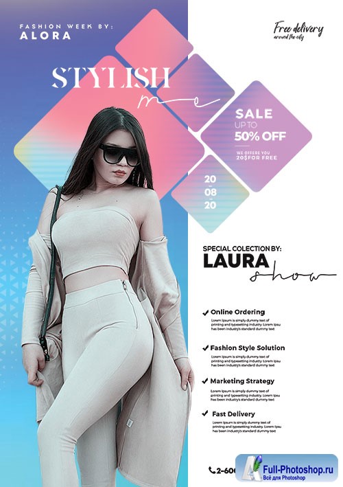 Fashion Summer Wear - Premium flyer psd template