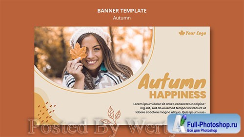 Autumn concept banner template
