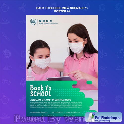 Back to school poster template #2