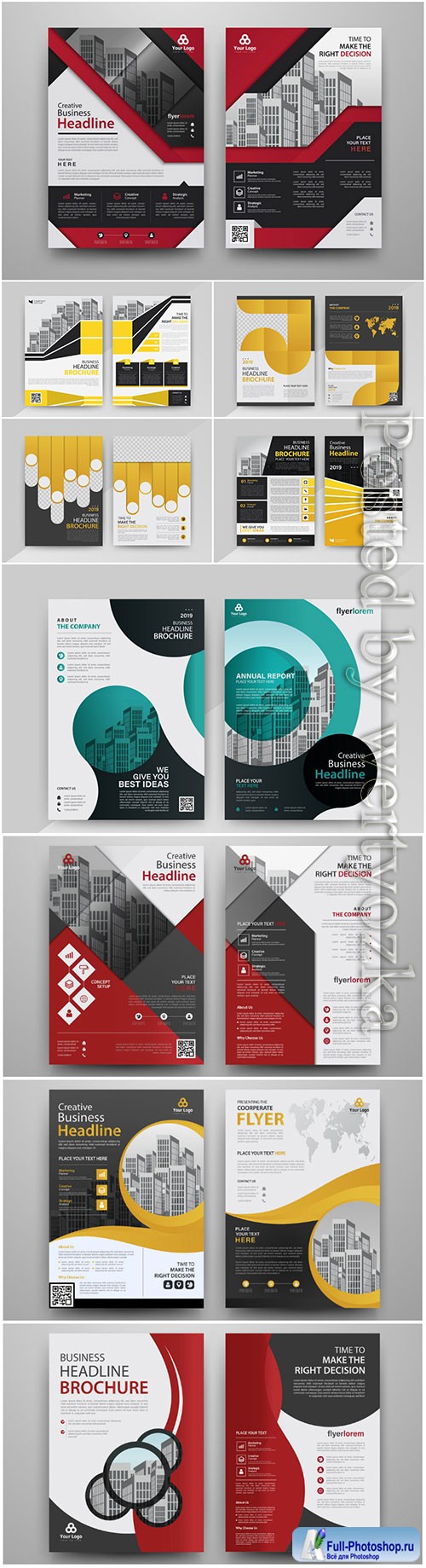 Vector modern brochure design template