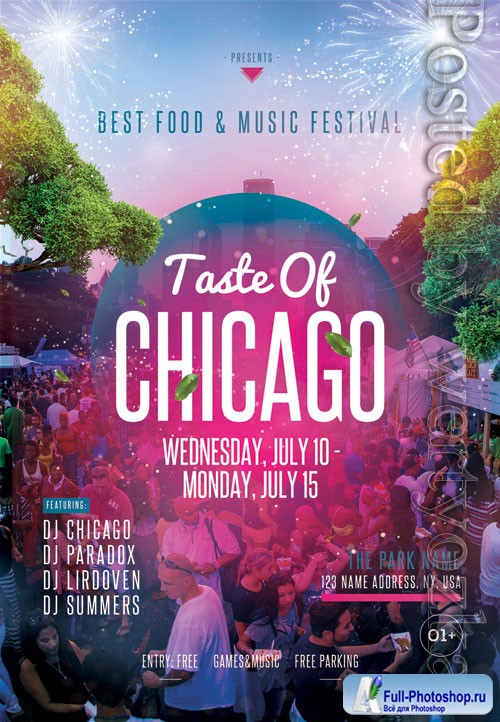 Taste of chicago - Premium flyer psd template