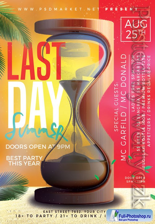 Last day summer - Premium flyer psd template