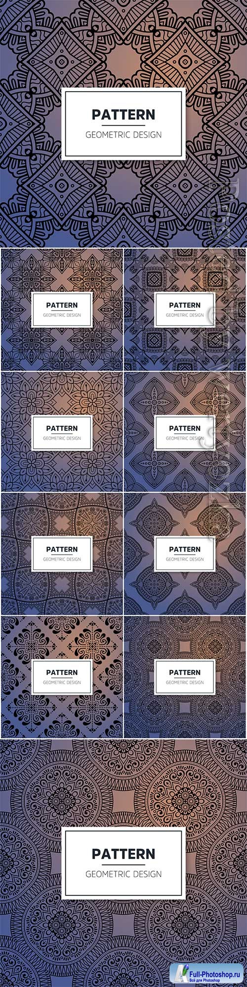 Luxury ornamental mandala seamless vector pattern