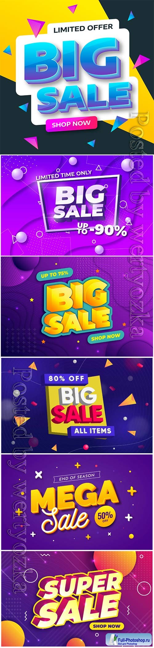 Colorful 3d sales vector background # 6