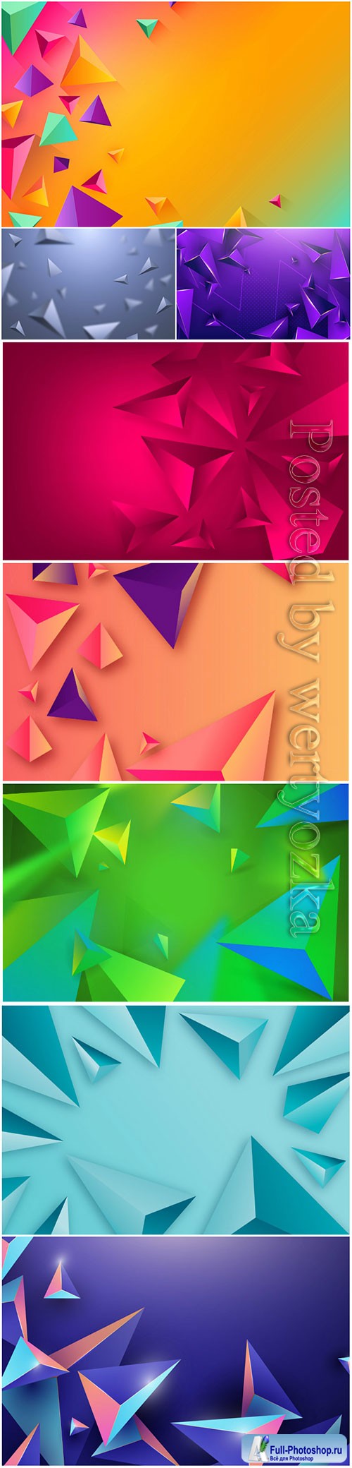 Abstract vector background, 3d models template # 7