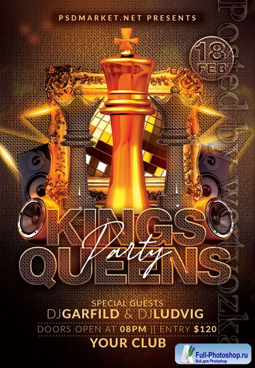 Kings queens - Premium flyer psd template