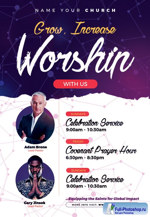 Worship - Premium flyer psd template