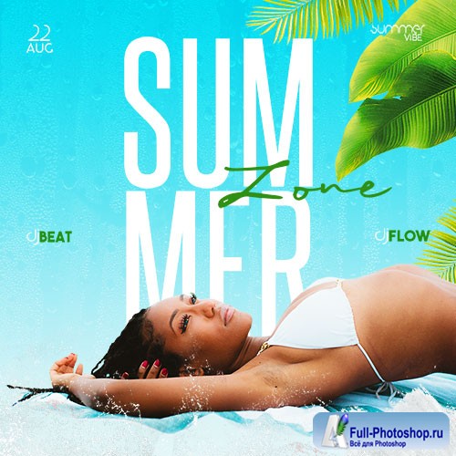 Summer Zone - Premium flyer psd template