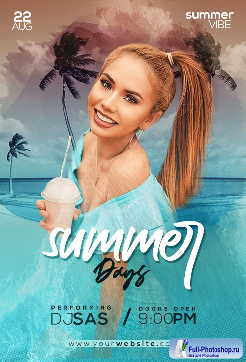 Summer Days - Premium flyer psd template