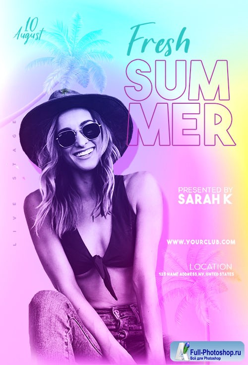 Fresh Summer - Premium flyer psd template