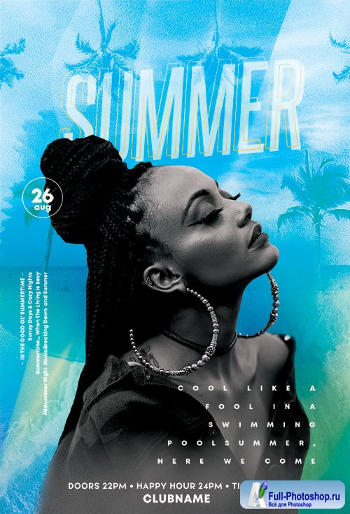 Summer Fun Event - Premium flyer psd template