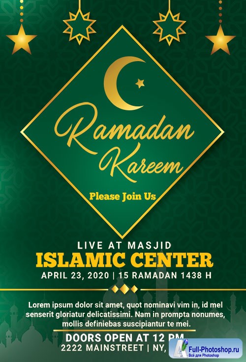 Ramadan Kareem - Premium flyer psd template