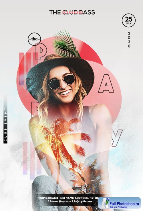 Party in Summer - Premium flyer psd template