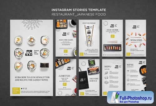 Make-up ollection of sushi templates for restaurant vol 2