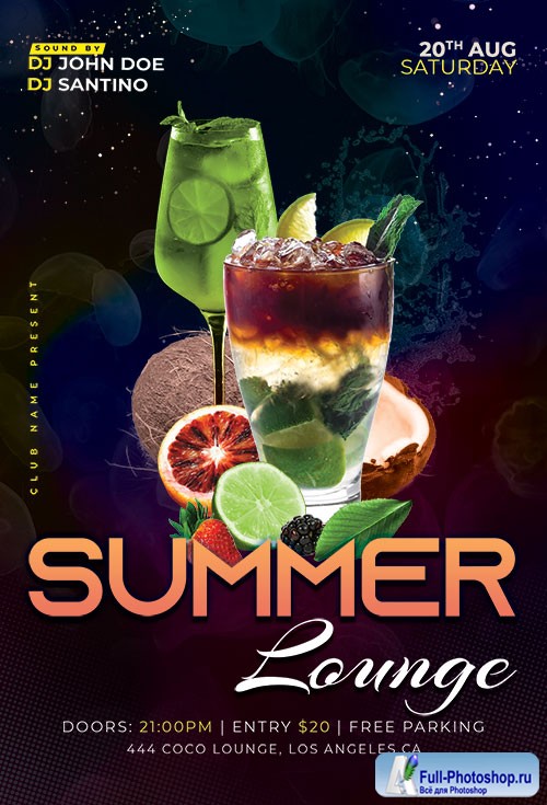 Summer Lounge - Premium flyer psd template