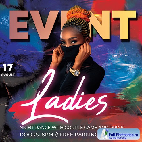 Ladies Event - Premium flyer psd template