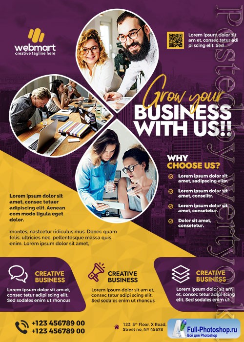 Business Promotion Flyer PSD Design