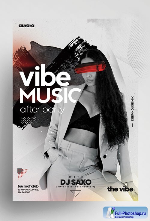 After party psd flyer template