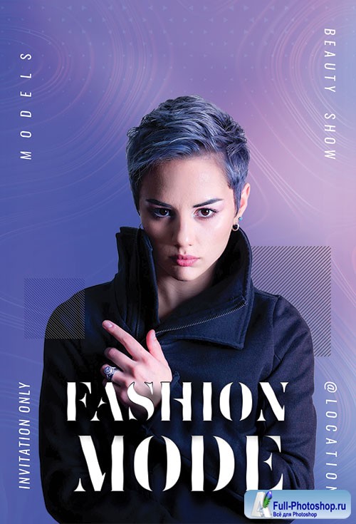 Fashion Mode psd flyer template