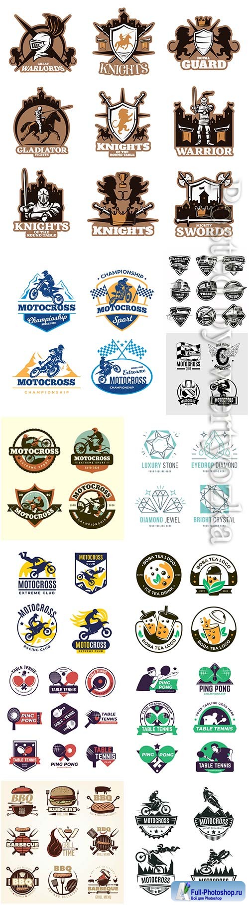 Logos in vector