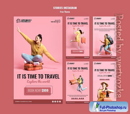 Time to travel stories template