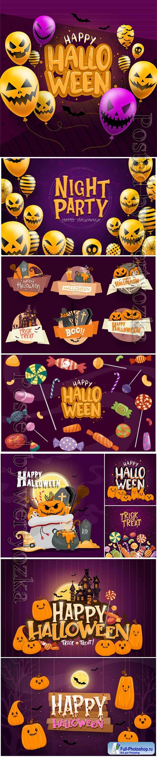 Happy halloween background template
