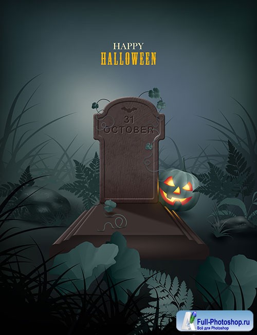 Halloween themed vector illustration