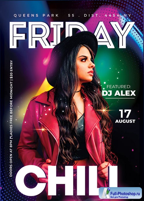 Friday Night Chill - Premium flyer psd template