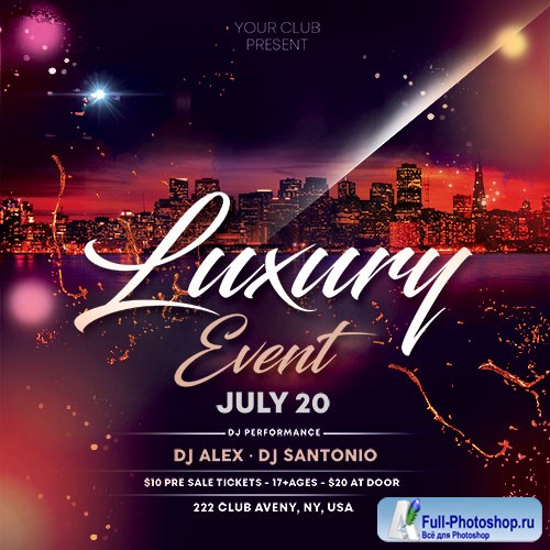 Luxury Event - Premium flyer psd template