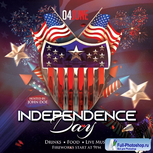 Independence Day - Premium flyer psd template
