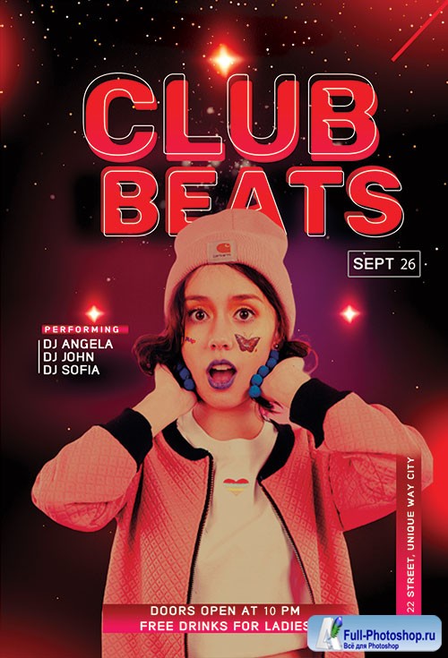 Club Beats - Premium flyer psd template